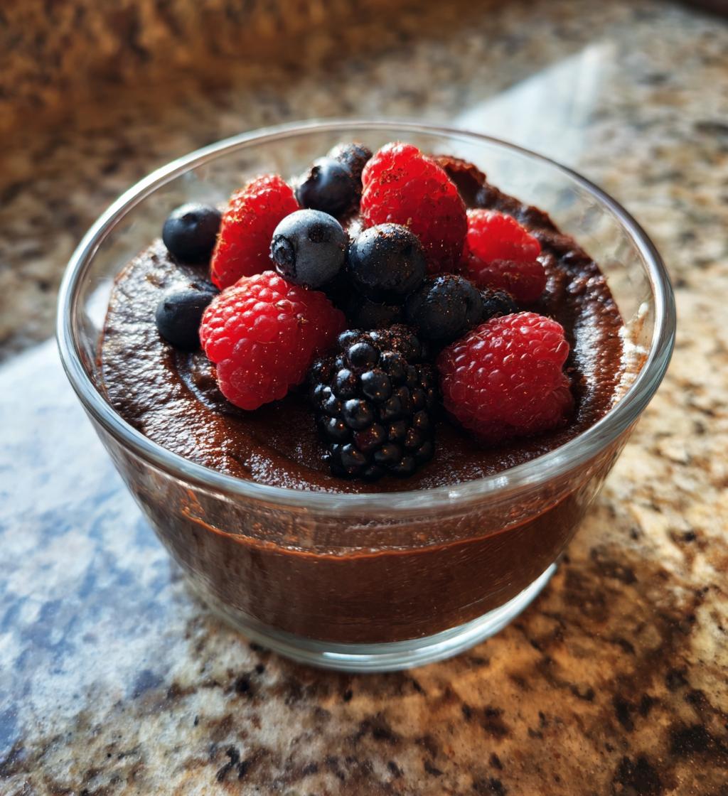 Dark Chocolate Avocado Mousse (Vegan/Healthy) - detail 1