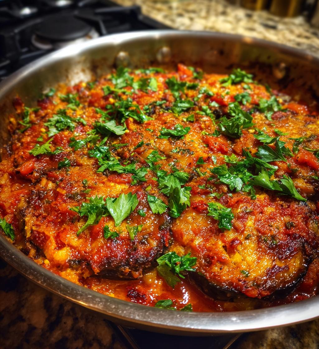 Eggplant Maghmour (Lebanese Moussaka) - detail 1
