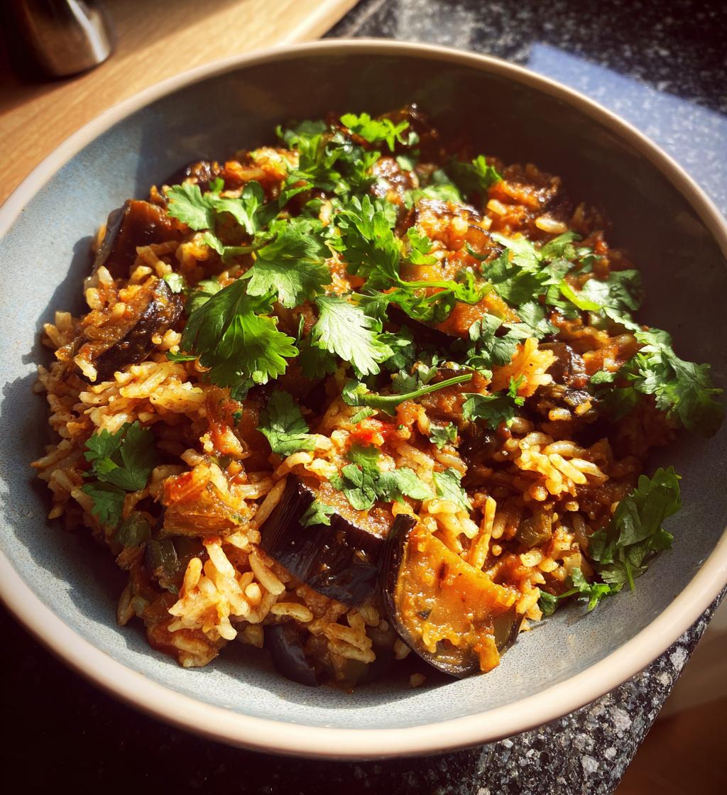 Eggplant Masala Rice Bowl - detail 1