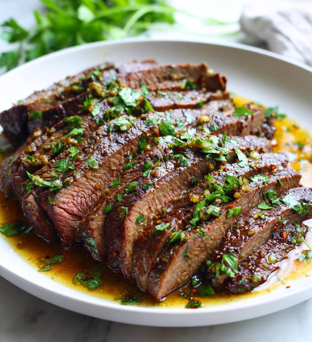 Garlic Butter Flank Steak - detail 1