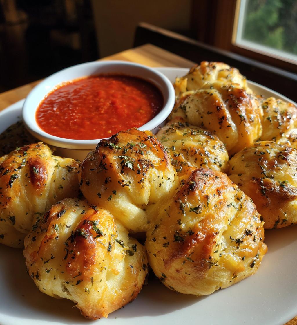Garlic Knots with Marinara Dip - detail 1