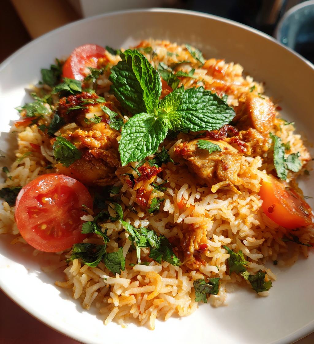 Halal Chicken Biryani - detail 1