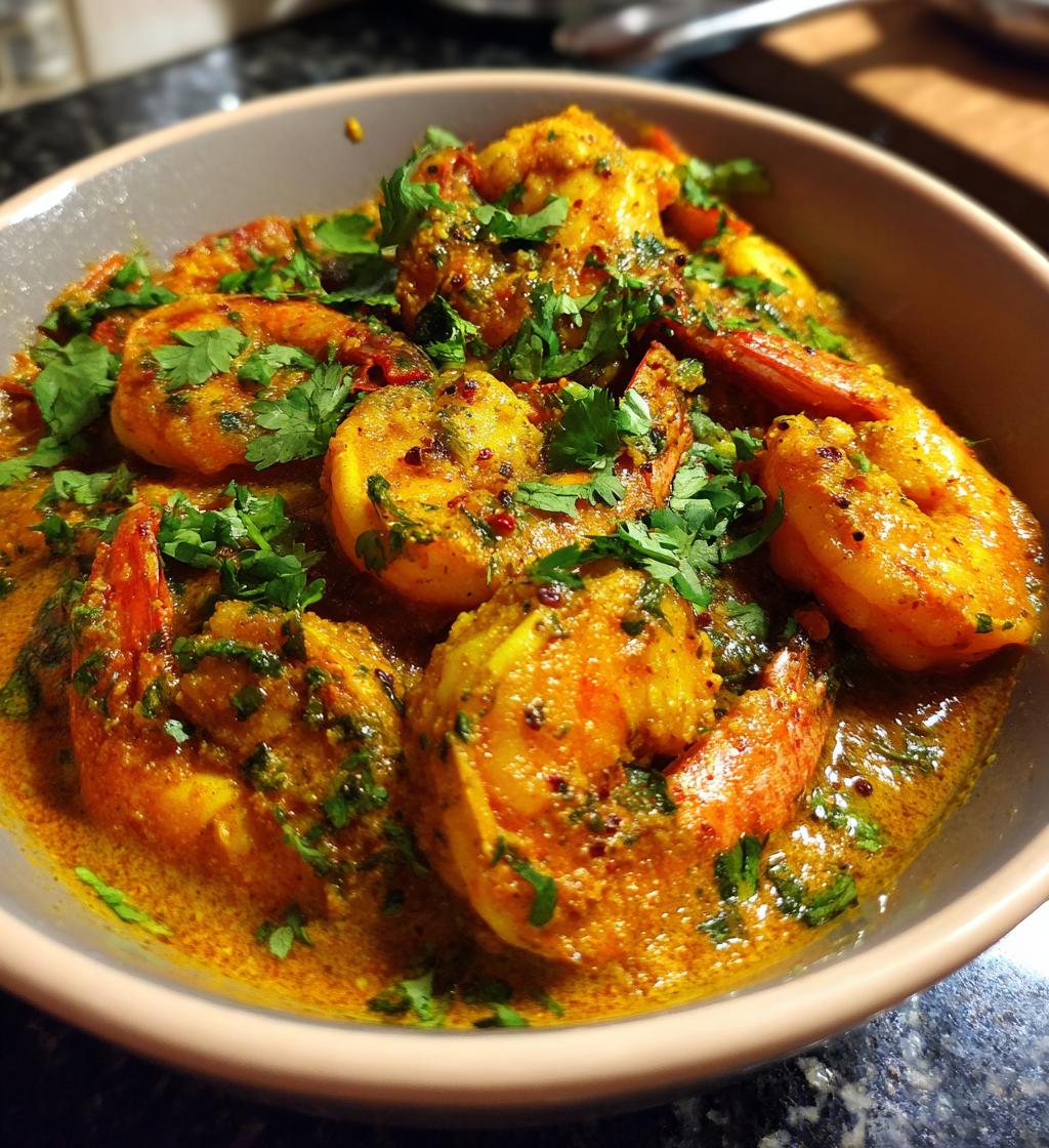 Halal Prawn Curry - detail 1