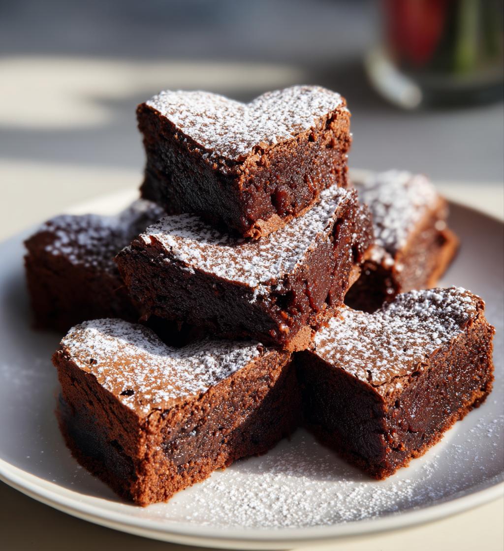 Heart Shaped Brownies - detail 1