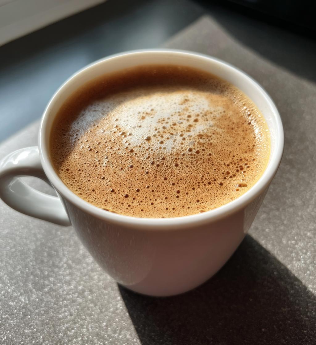 Hojicha Latte (Roasted Green Tea) - detail 1