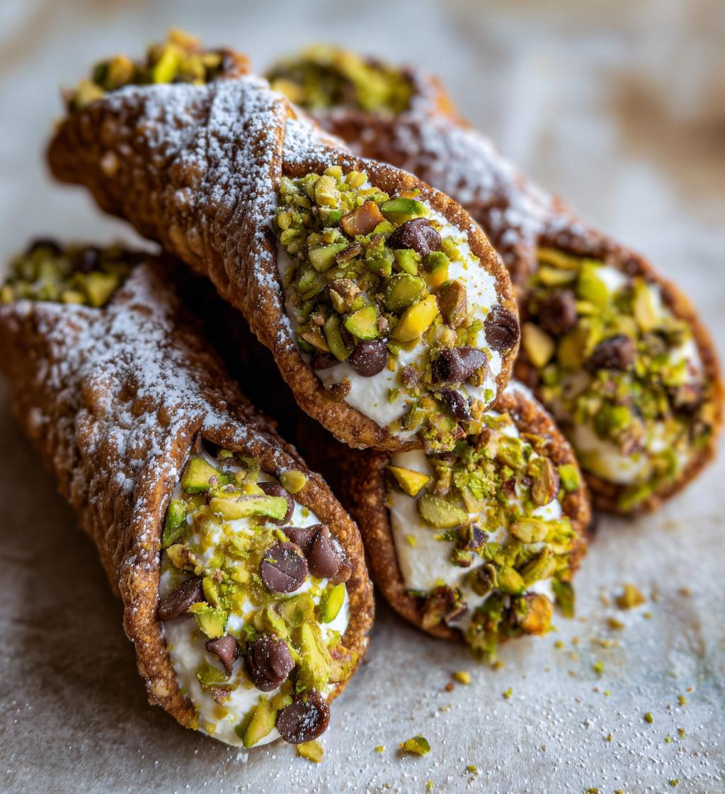 Italian Cannoli with Ricotta & Pistachio - detail 1