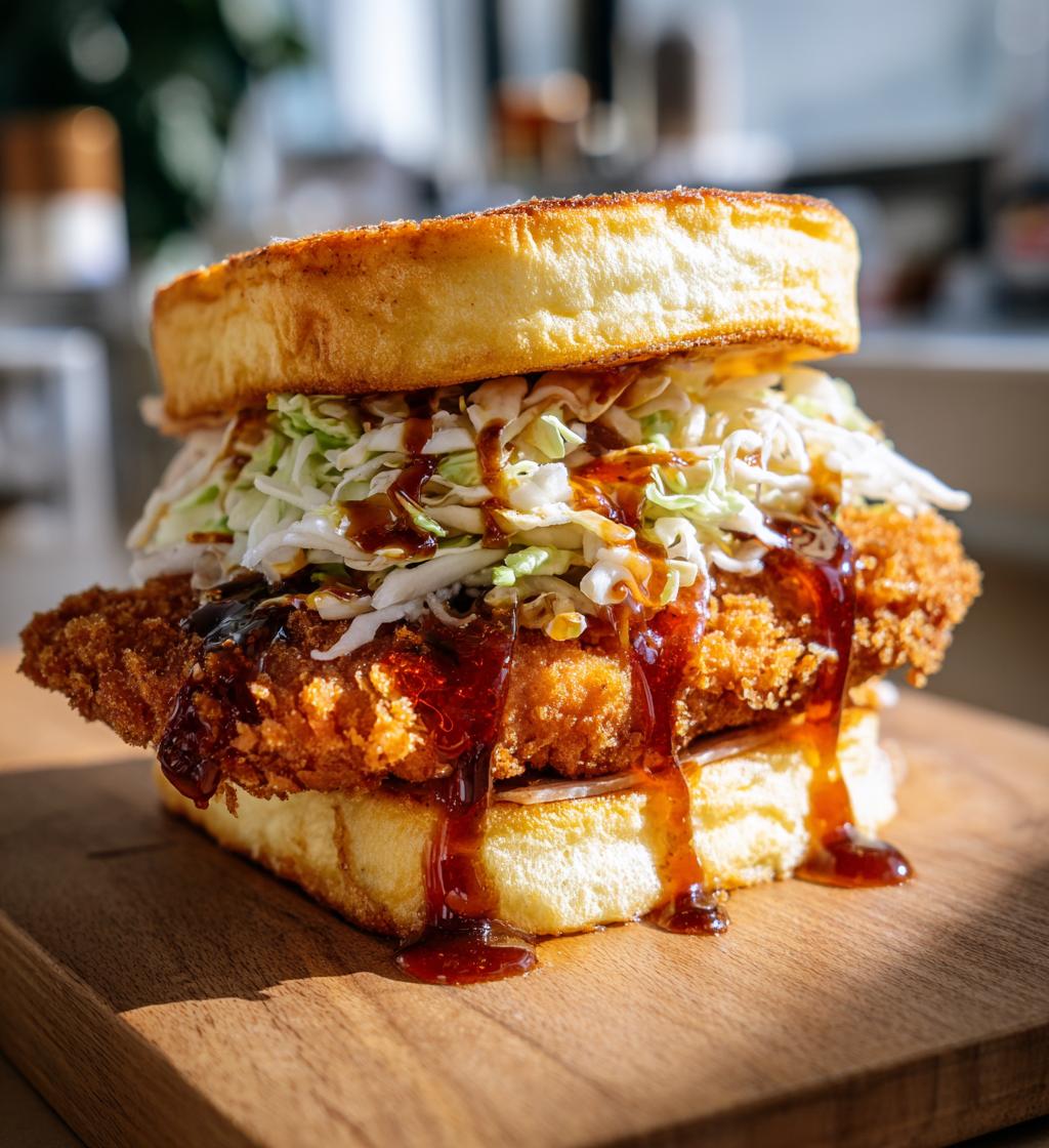 Japanese Chicken Katsu Sando (On fluffy milk bread) - detail 1