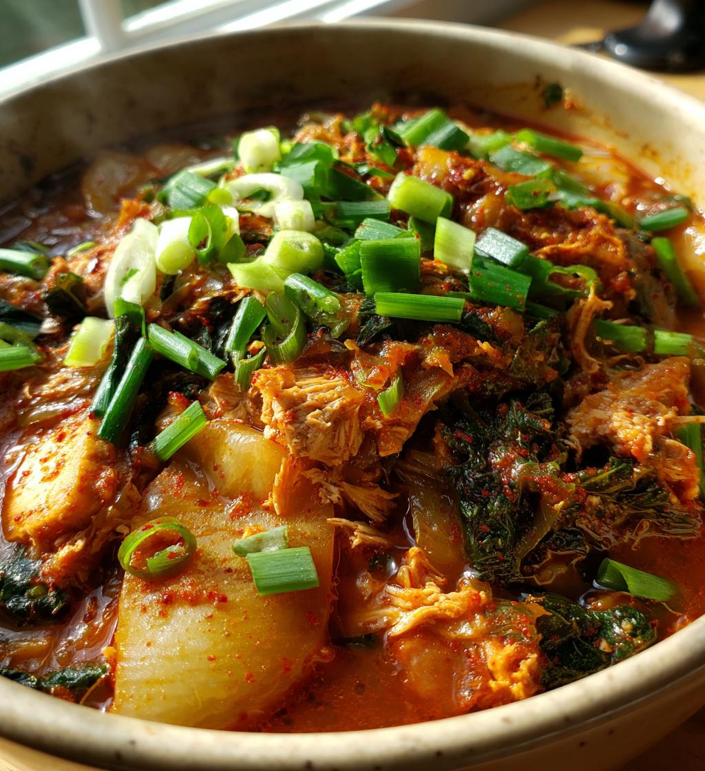 Kimchi Jjigae with Tuna (Halal stew) - detail 1