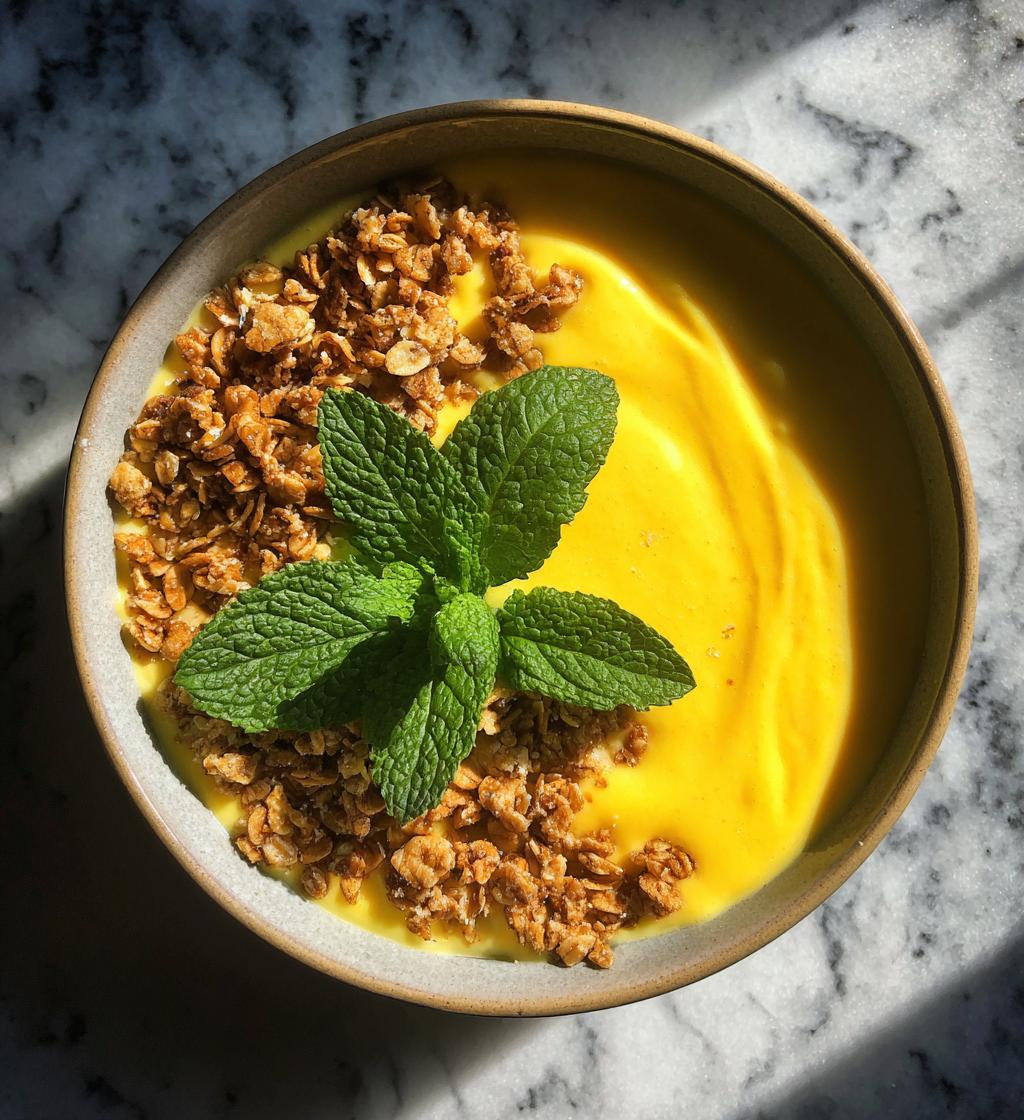 Mango Lassi Smoothie Bowl - detail 1