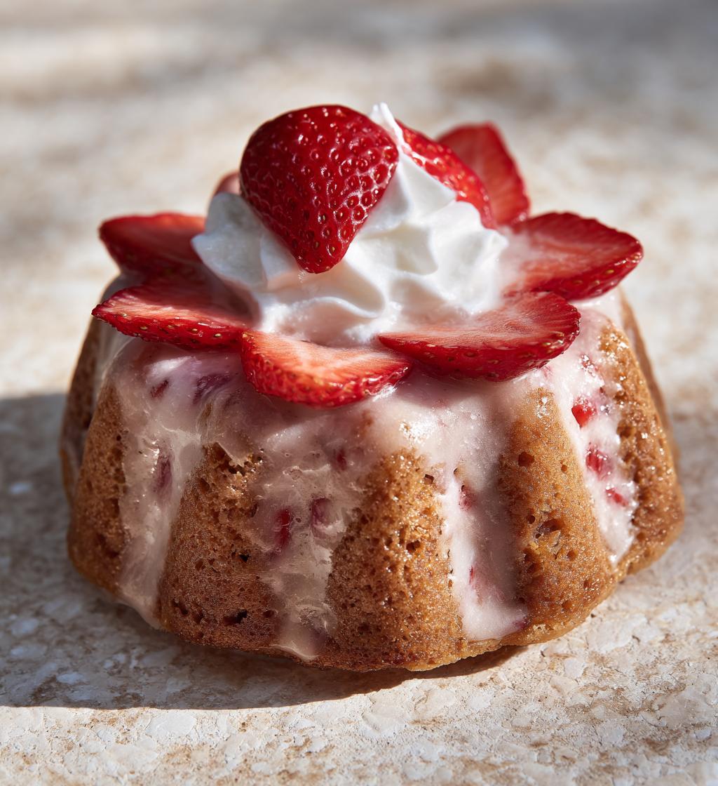 Mini Strawberry Bundt Cakes - detail 1