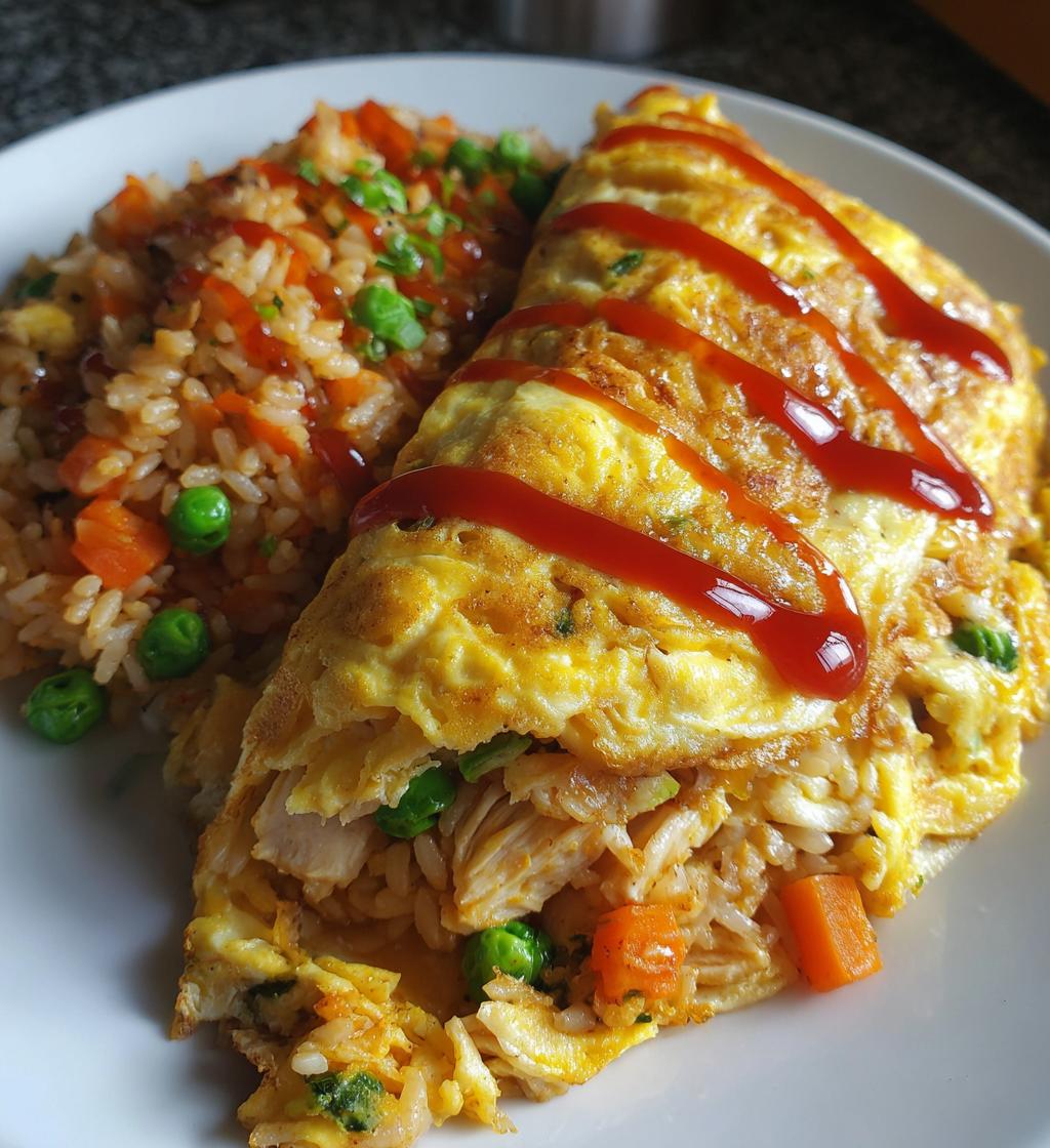 Omurice (Japanese Omelette Rice) - detail 1