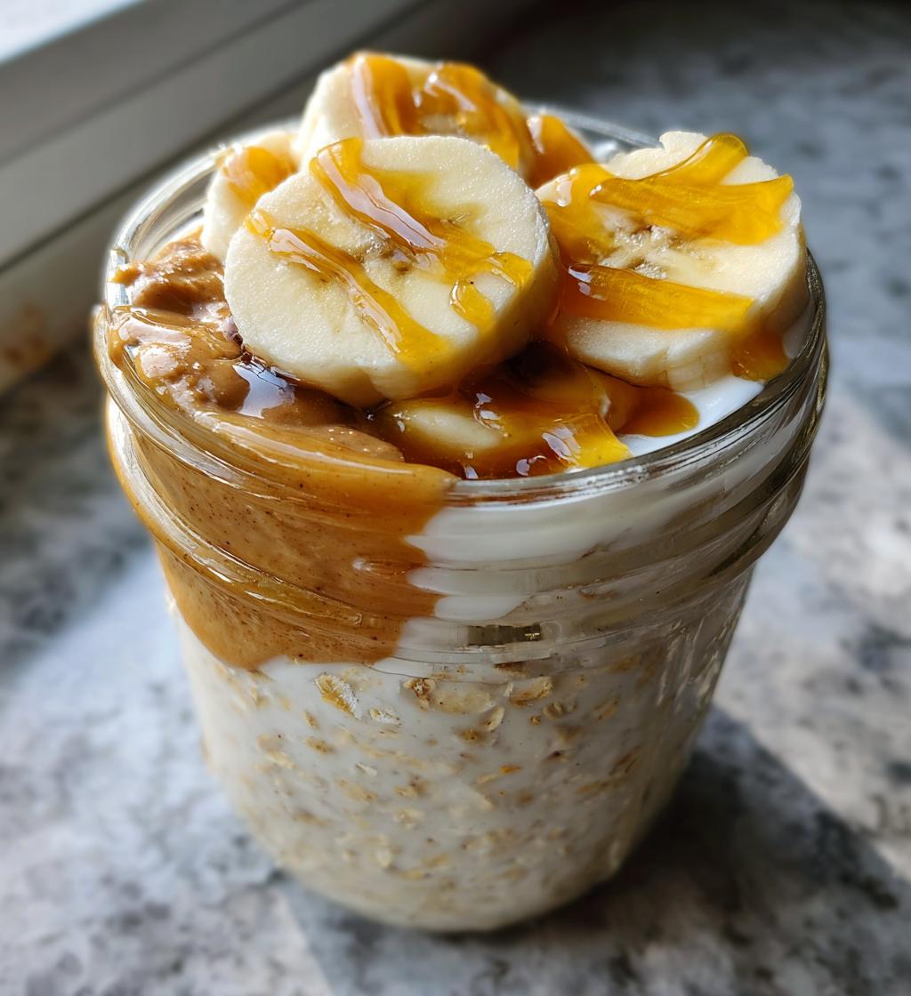 Peanut Butter Banana Overnight Oats - detail 1