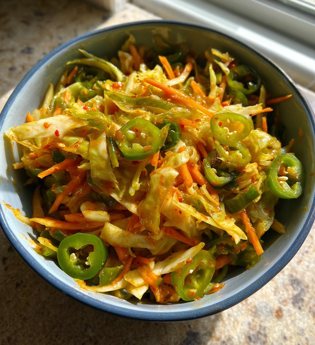 Pikliz (Spicy Pickled Cabbage Slaw) - detail 1
