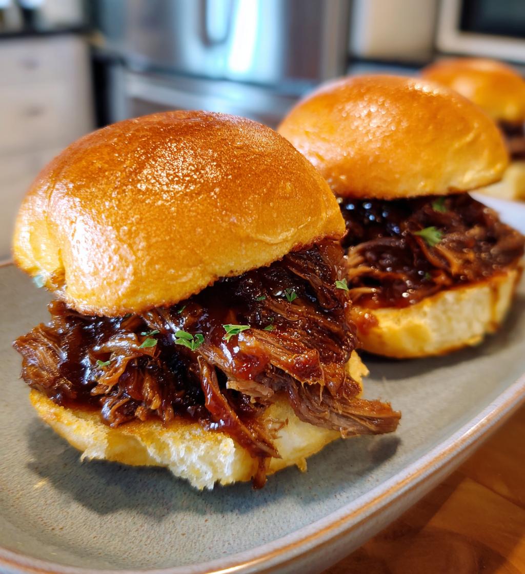 Pulled Beef Sliders on Brioche - detail 1