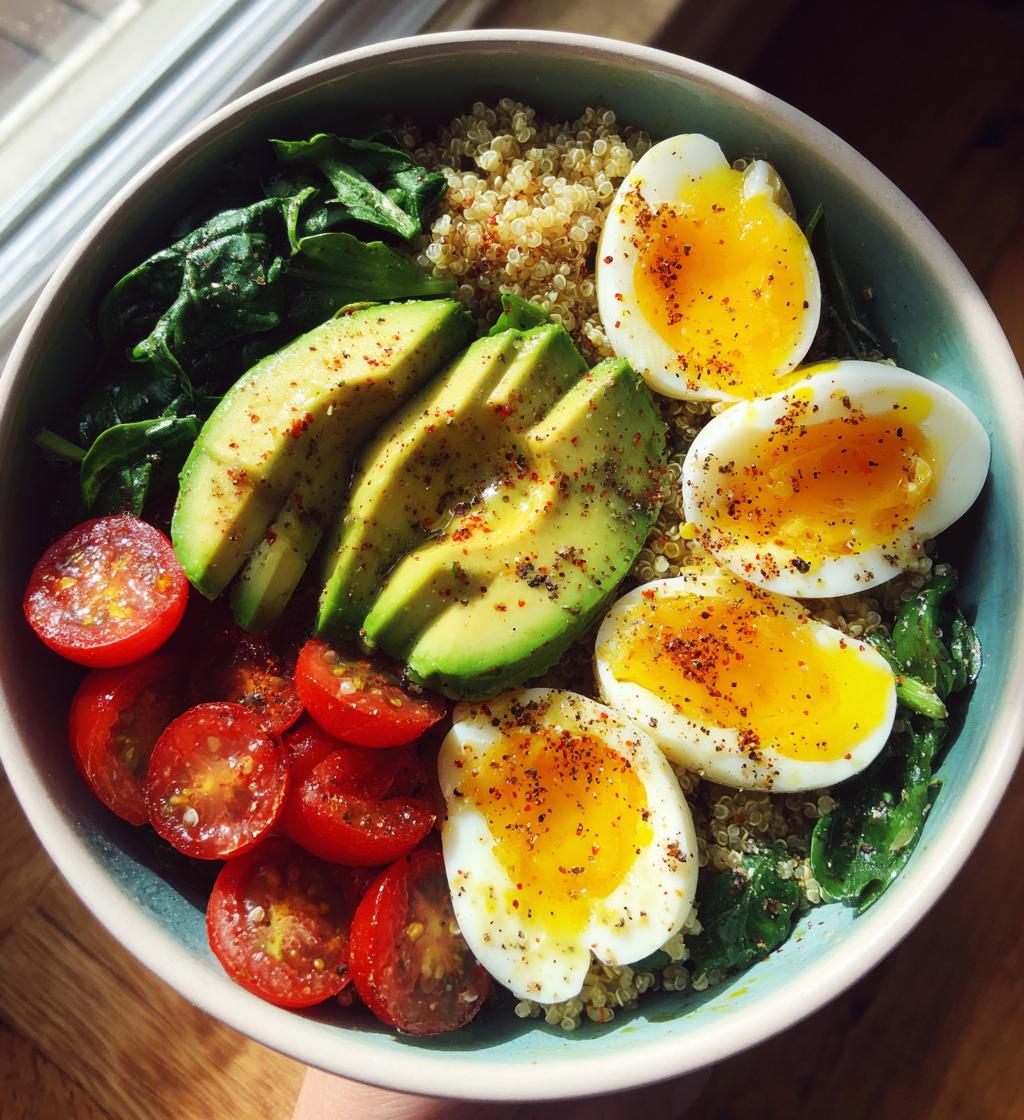 Quail Eggs Breakfast Bowl - detail 1