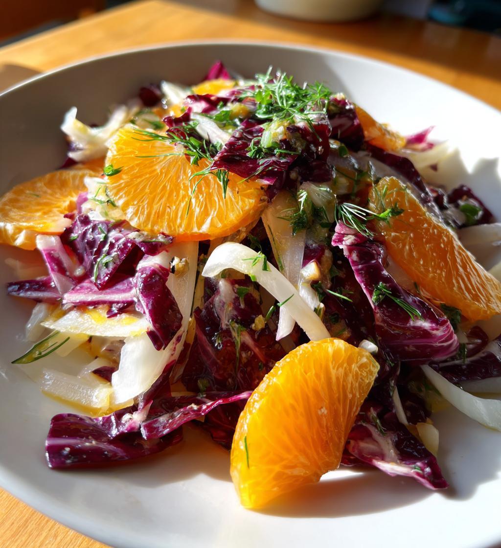 Radicchio and Fennel Citrus Salad - detail 1