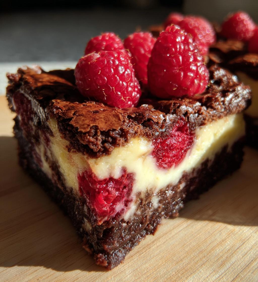 Raspberry Cheesecake Brownies - detail 1