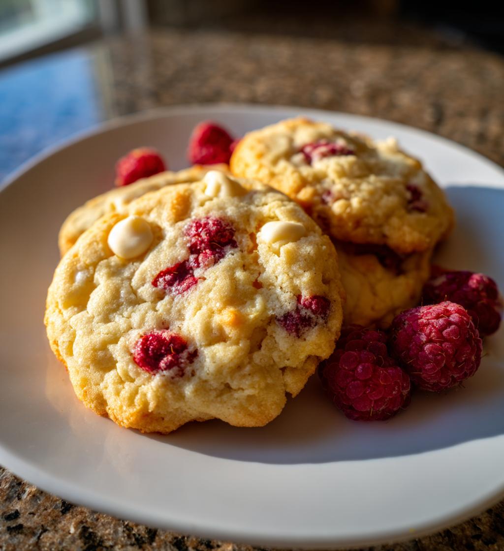 Raspberry White Chocolate Cookies - detail 1