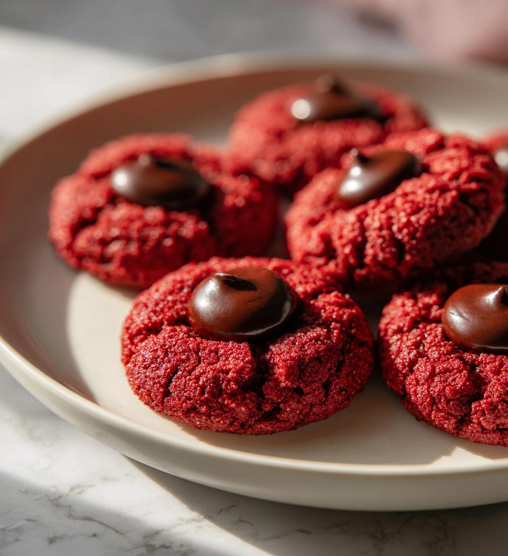 Red Velvet Blossom Cookies - detail 1