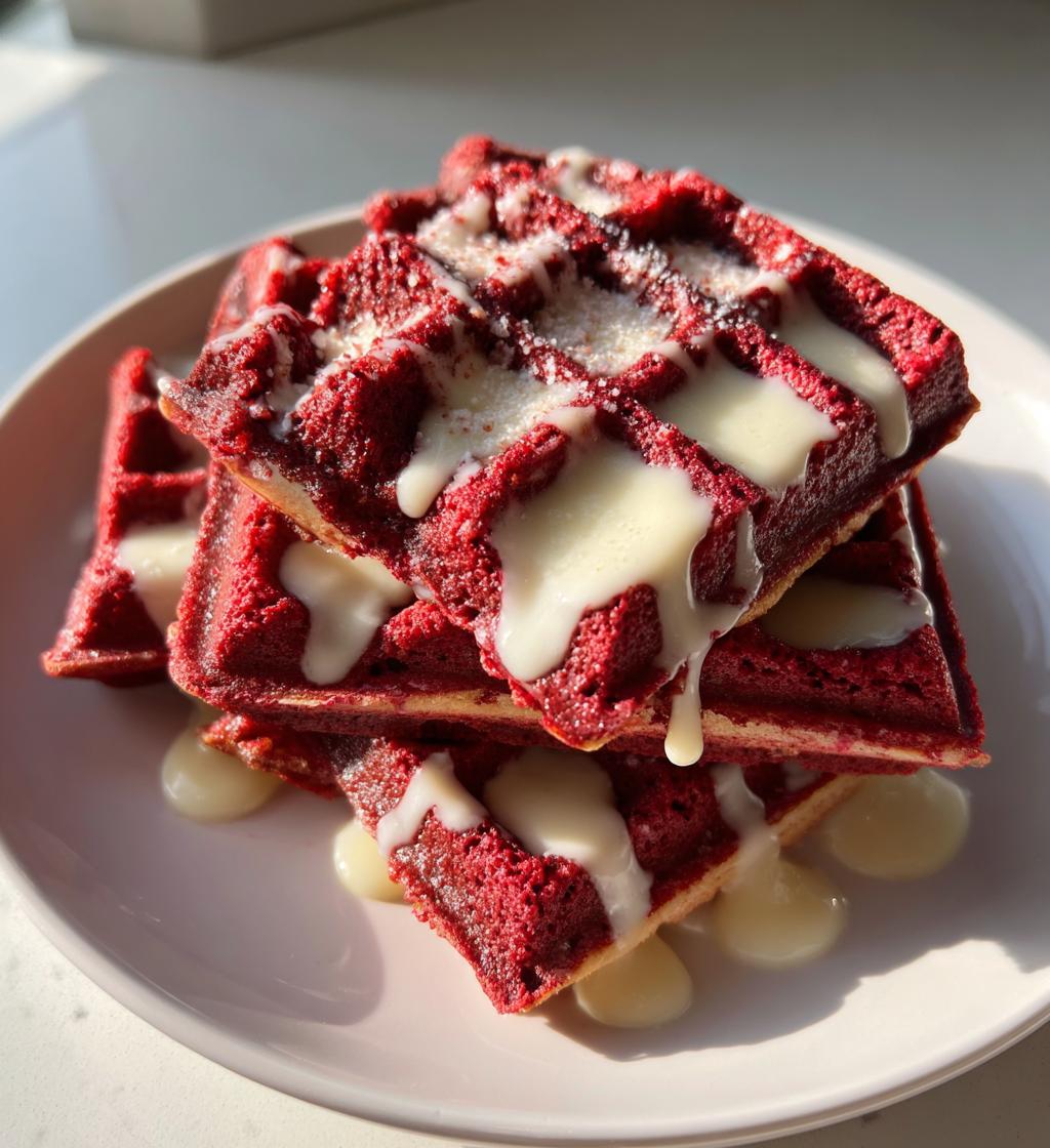Red Velvet Waffles - detail 1