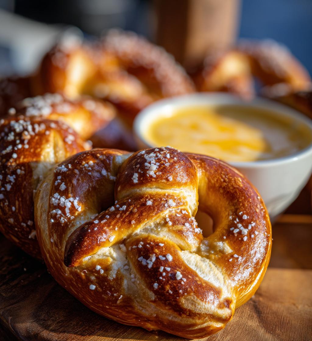 Soft Pretzels with Cheese Dip - detail 1