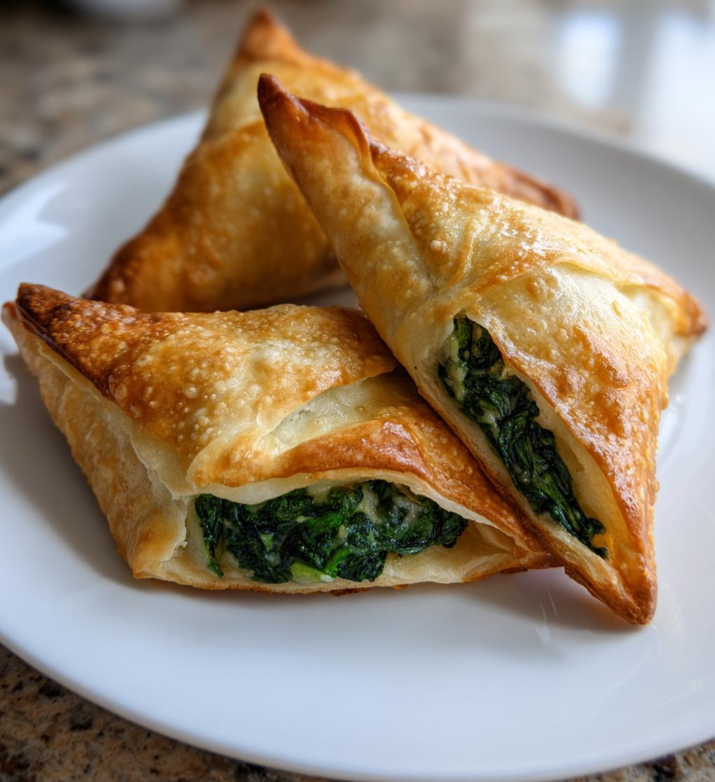 Spinach Fatayer (Triangular pies) - detail 1