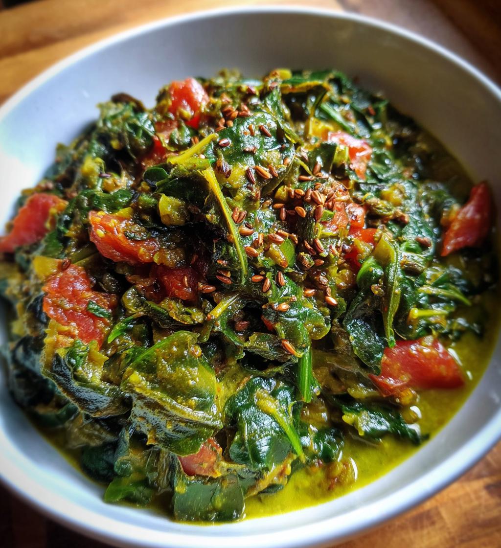 Spinach Lentil Dal - detail 1