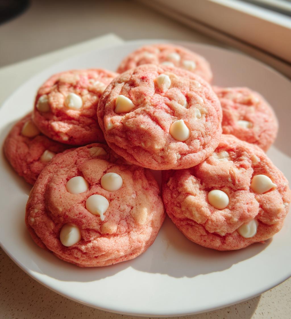 Strawberry Cake Mix Cookies - detail 1