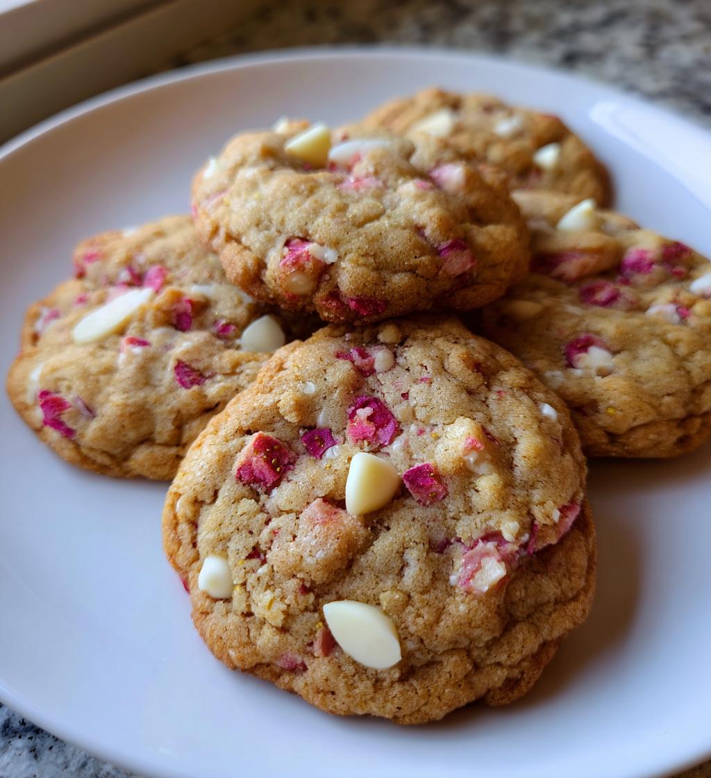 Strawberry Cookies with White Chocolate - detail 1