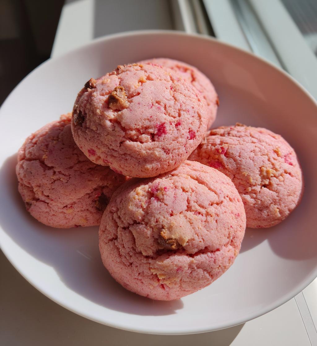 Strawberry Hershey Cookies - detail 1