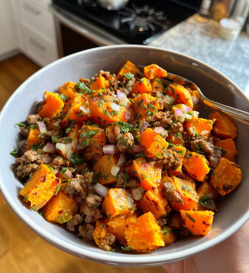 Sweet Potato Beef Bowl - detail 1
