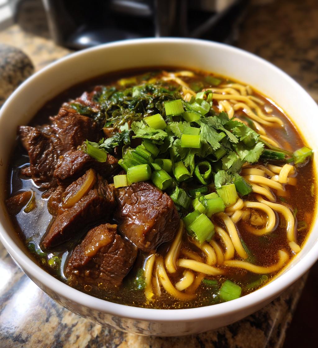 Taiwanese Beef Noodle Soup - detail 1