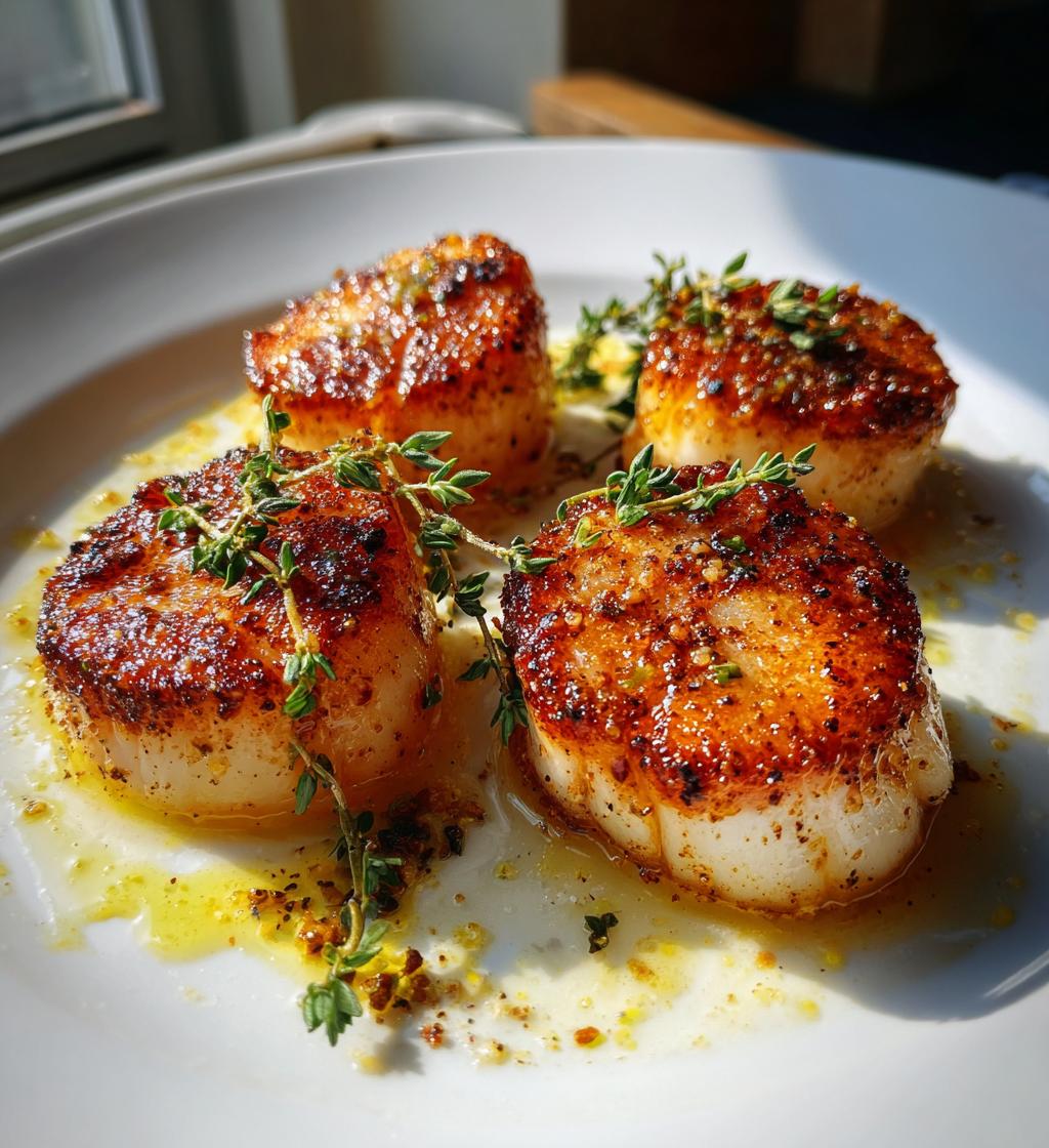 Tallow-Seared Scallops - detail 1