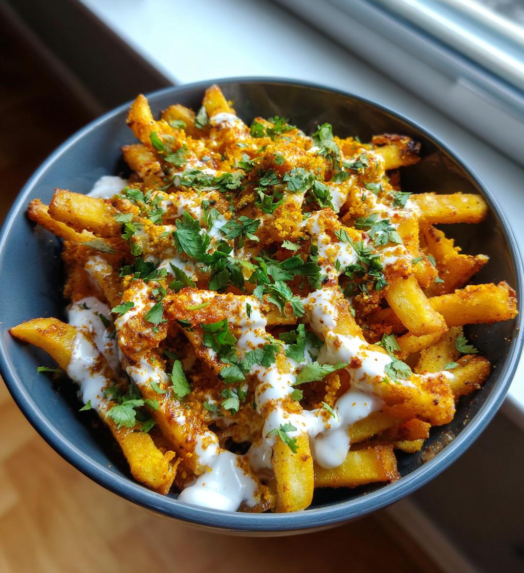 Tandoori Fries with Garlic Sauce - detail 1