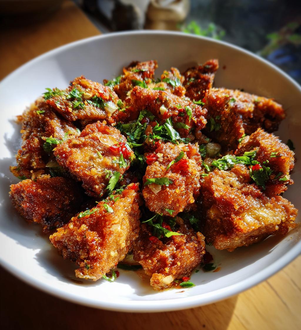 Tassot Cabrit (Halal Fried Goat) - detail 1