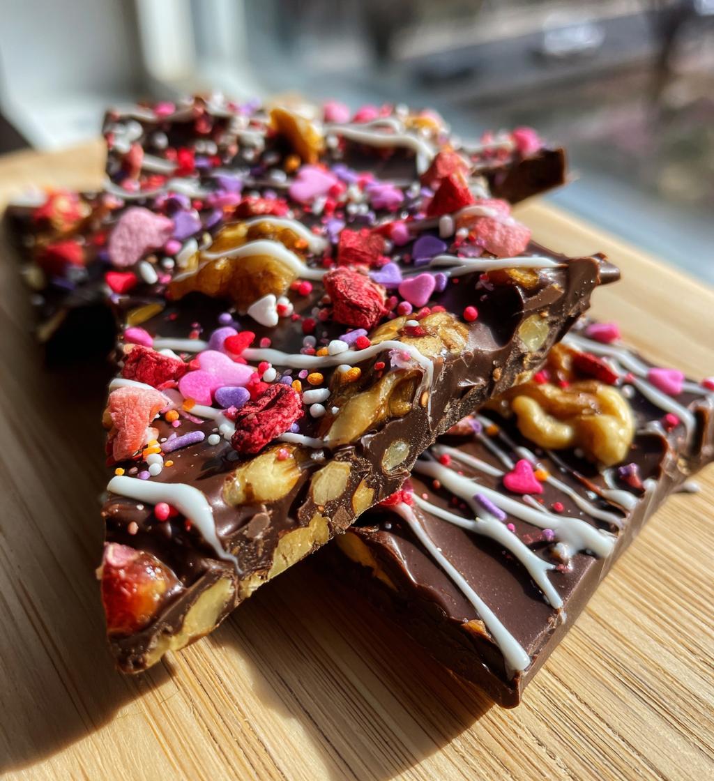 Valentine Chocolate Bark - detail 1