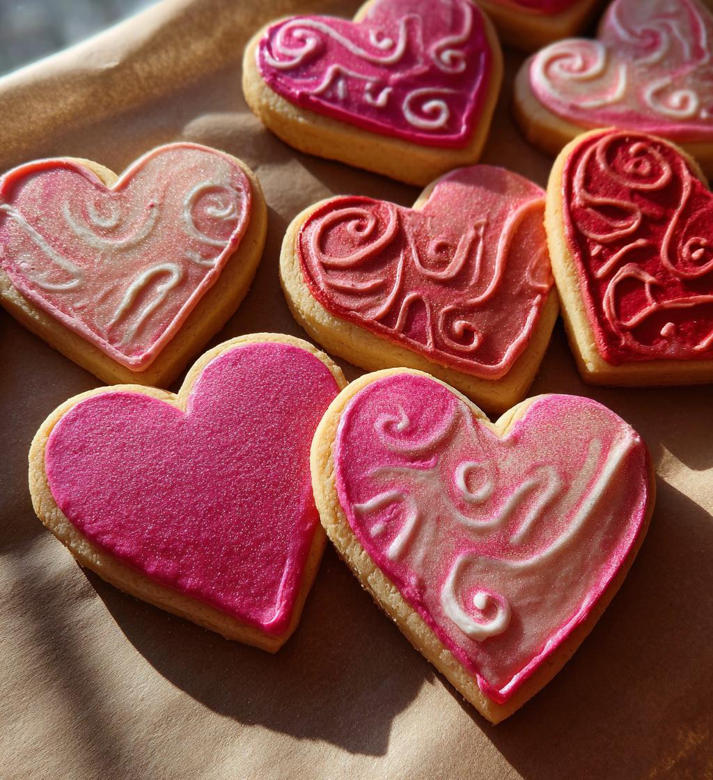 Valentine Heart Cookies - detail 1