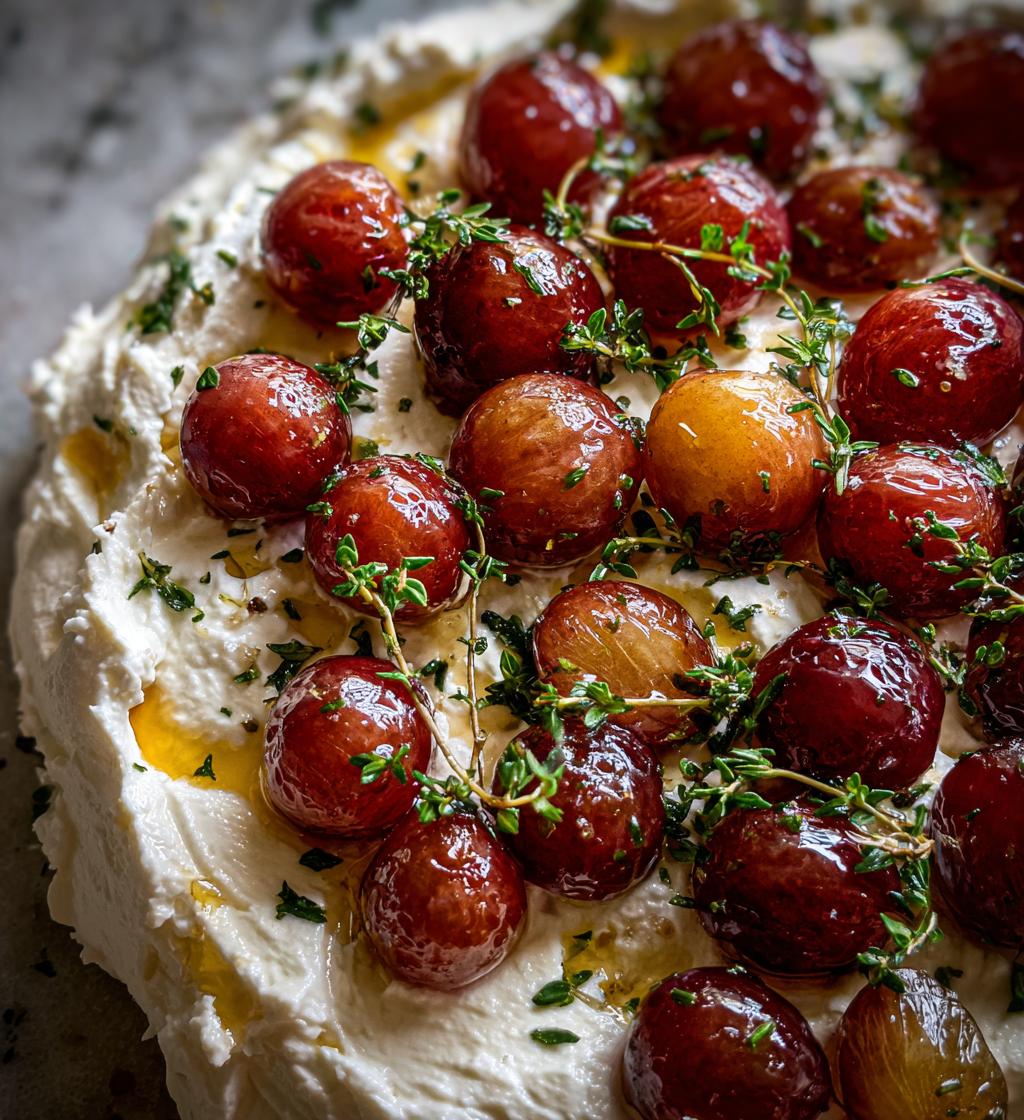 Whipped Feta with Hot Maple & Roasted Grapes - detail 1