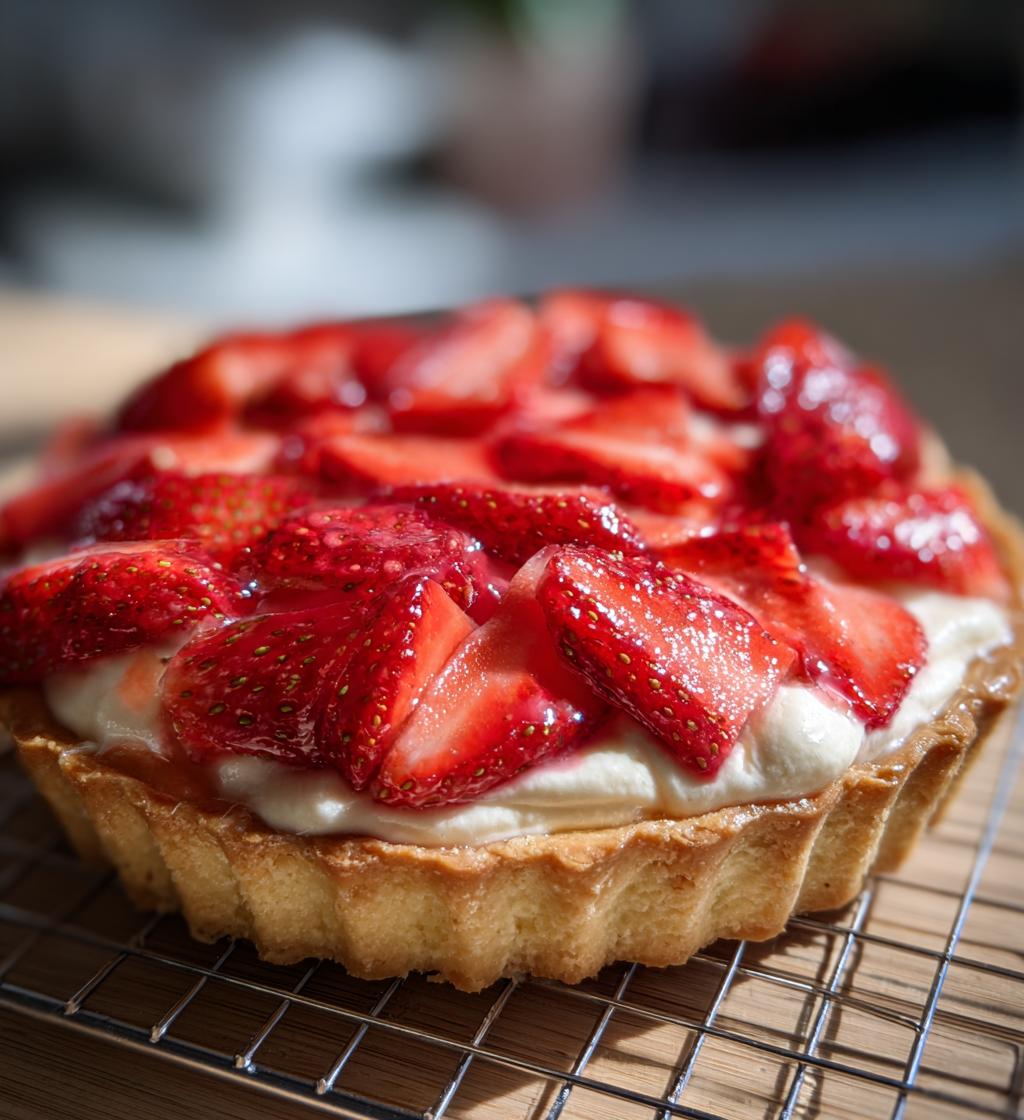 Whipped Strawberry Tart - detail 1