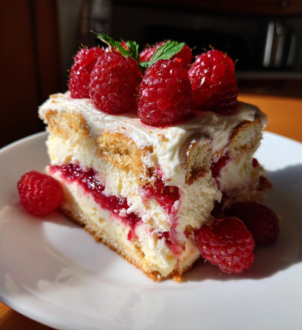 White Chocolate Raspberry Tiramisu - detail 1