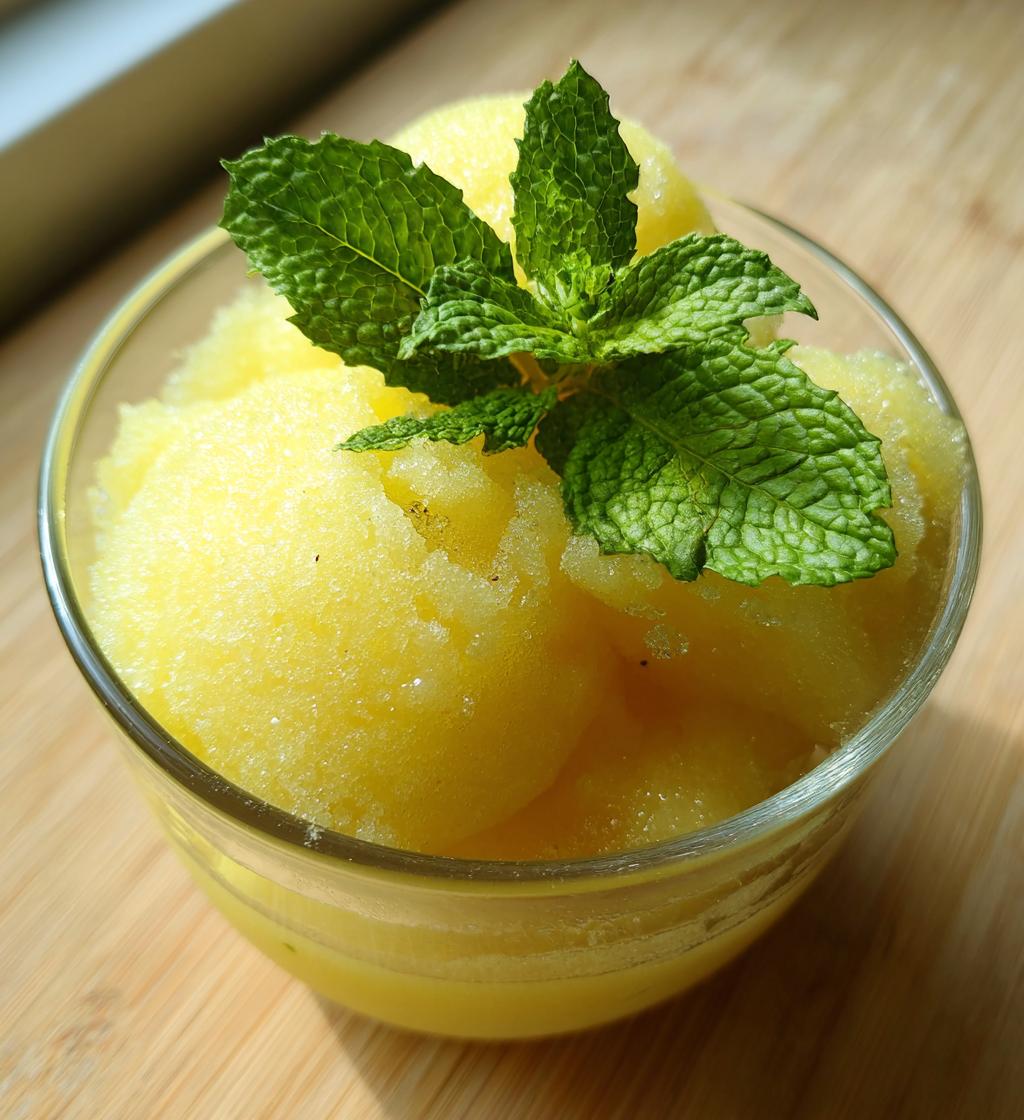 Yuzu Sorbet - detail 1