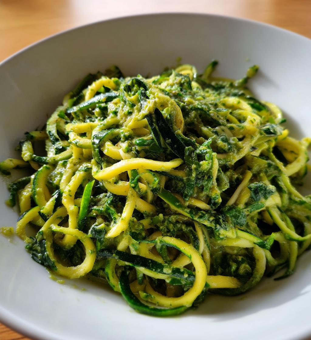 Zucchini Noodles with Avocado Pesto - detail 1